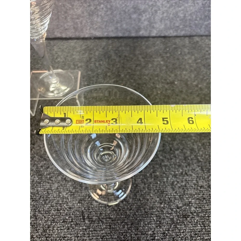 2~Crate Barrel~Rhythm Martini~Ribbed/Beehive/Cocktail/Wavy Barware